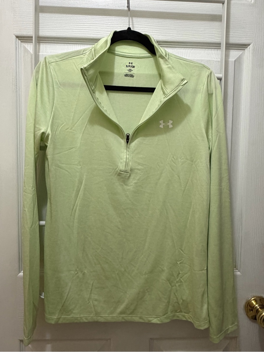 Under Armour Women's Pastel Green Half-Zip Active Top